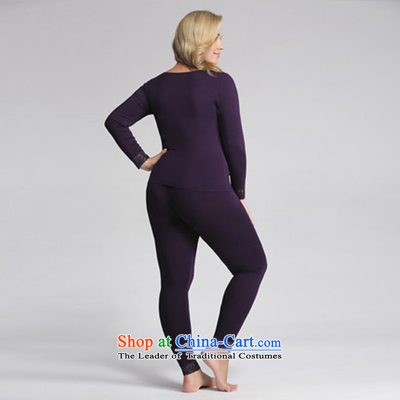 In the former Yugoslavia is indeed intensify code mecca thermal underwear kit fat mm lace female autumn Yi Chau trousers, black 4XL, 553092021 thin small Mak , , , shopping on the Internet