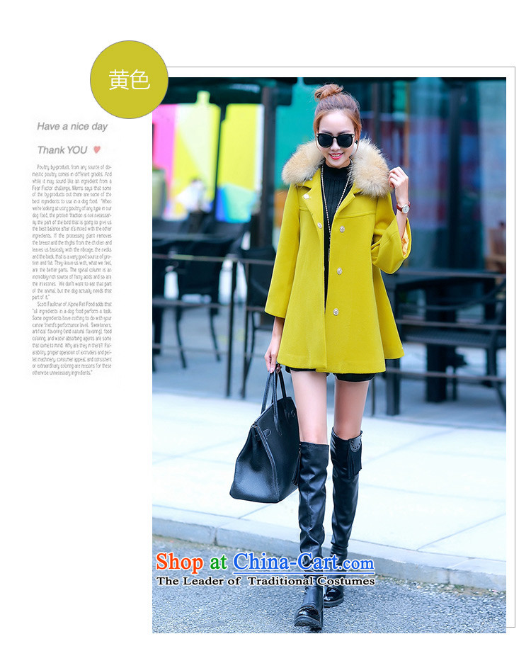 Sin has been loaded for autumn and winter 2015 Korean female new products? What gross winter coats sub-Nagymaros case for women in the gross? jacket long yellow         M picture, prices, brand platters! The elections are supplied in the national character of distribution, so action, buy now enjoy more preferential! As soon as possible.