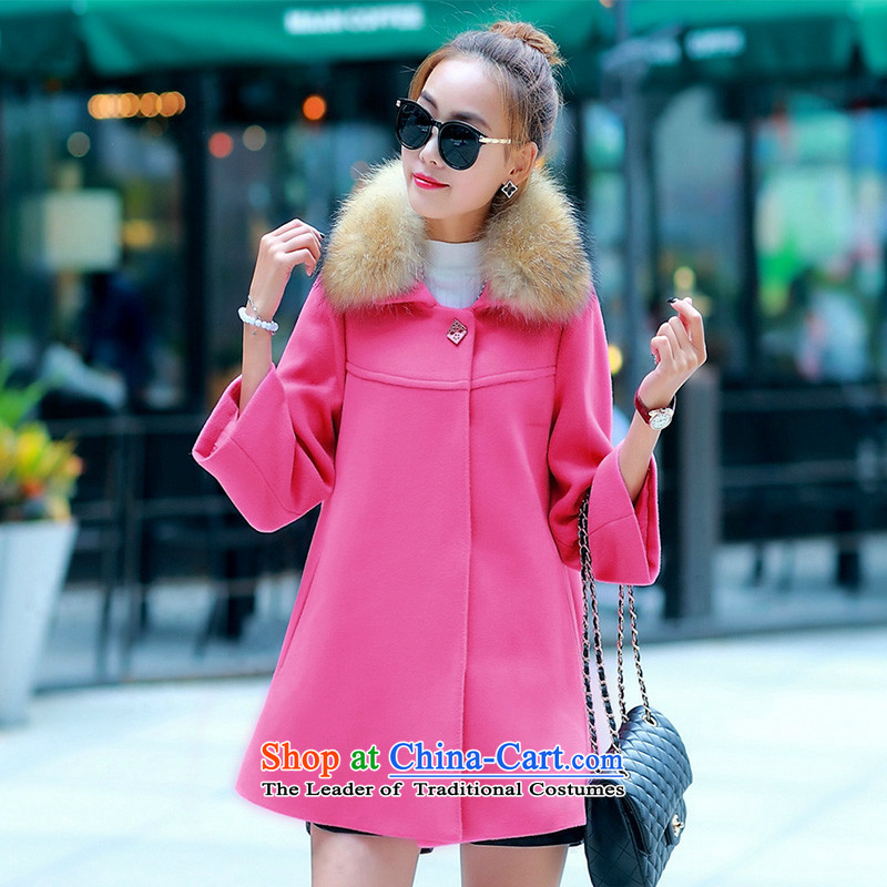 Sin has been loaded for autumn and winter 2015 Korean female new products? What gross winter coats sub-Nagymaros case for women in the gross? jacket long yellow         M sin has shopping on the Internet has been pressed.