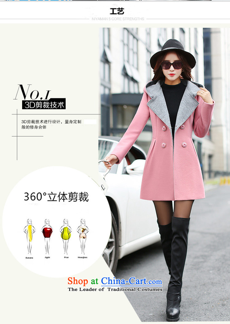 The legend of forests in gross? coats of autumn and winter 2015 new Korean tie cap a gross long-sleeved jacket? female gross cherry red L picture, prices, brand platters! The elections are supplied in the national character of distribution, so action, buy now enjoy more preferential! As soon as possible.