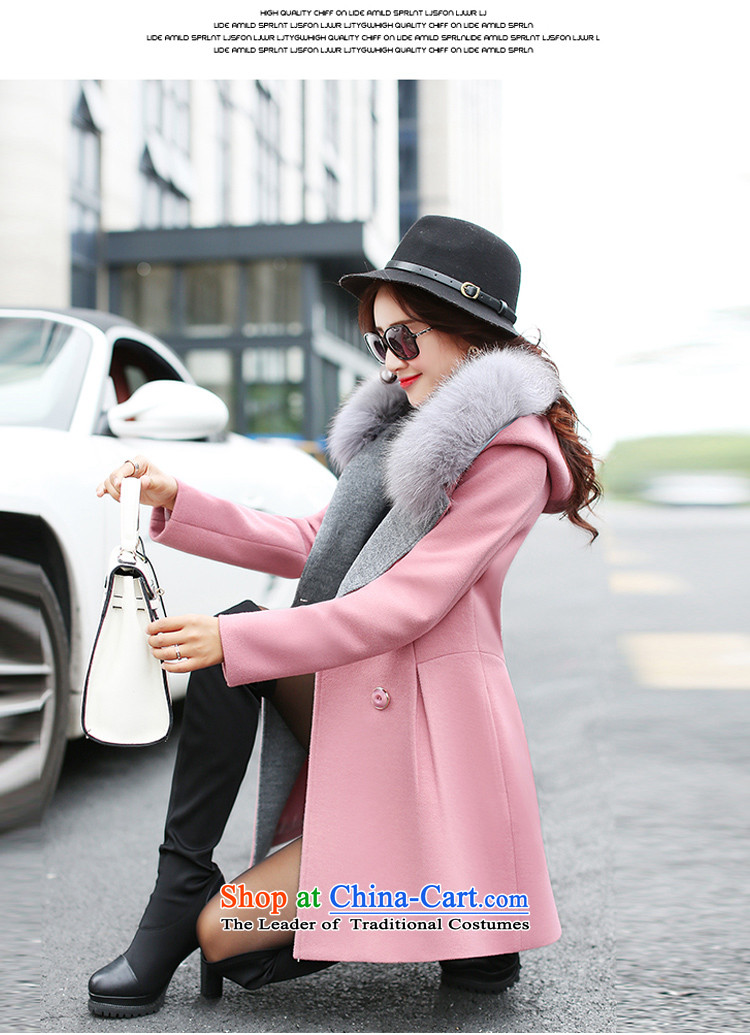 The legend of forests in gross? coats of autumn and winter 2015 new Korean tie cap a gross long-sleeved jacket? female gross cherry red L picture, prices, brand platters! The elections are supplied in the national character of distribution, so action, buy now enjoy more preferential! As soon as possible.