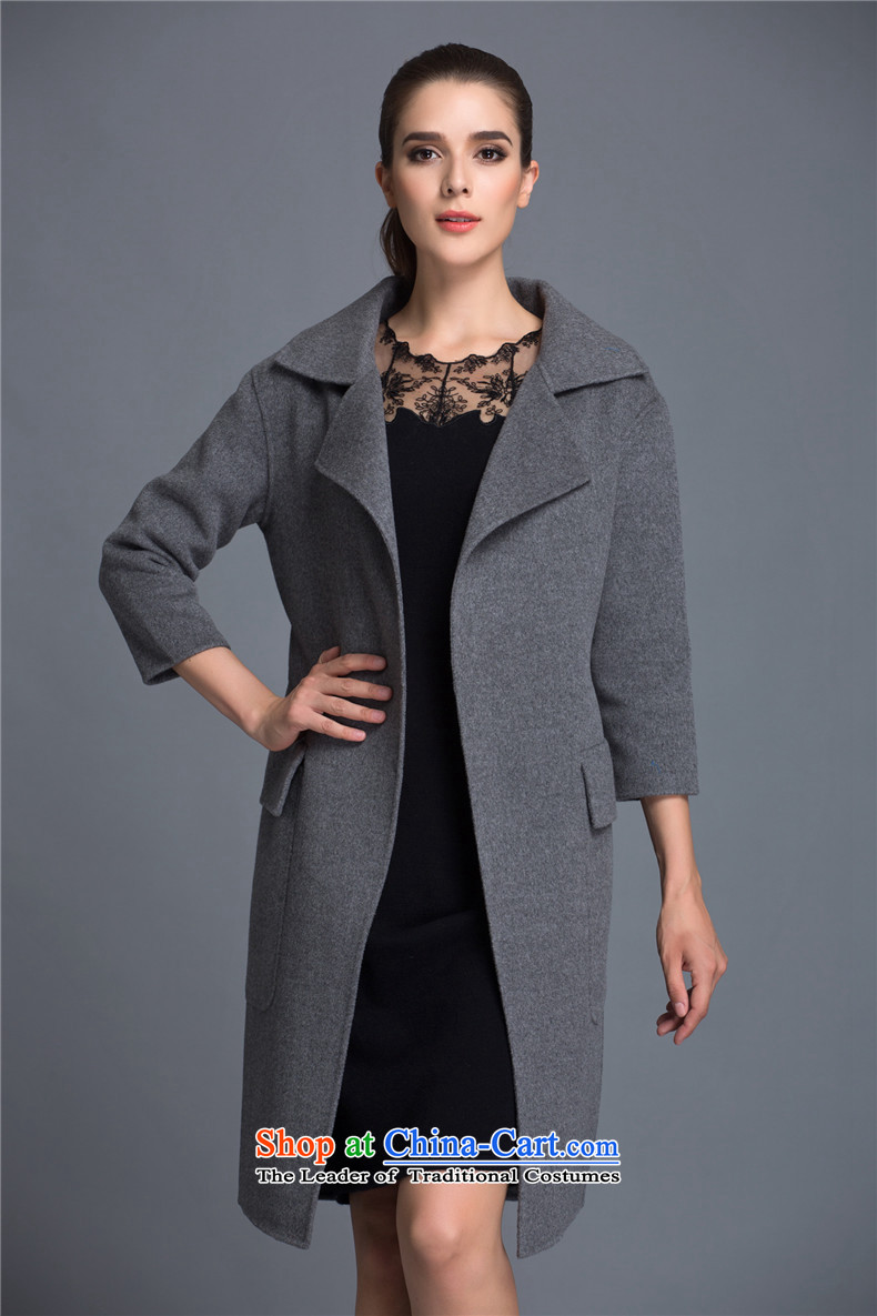 Hengyuan Cheung women wool double-side COAT 2015 autumn and winter new Korean version of the fleece jacket is long dark gray M picture, prices, brand platters! The elections are supplied in the national character of distribution, so action, buy now enjoy more preferential! As soon as possible.