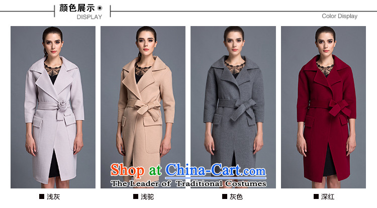 Hengyuan Cheung women wool double-side COAT 2015 autumn and winter new Korean version of the fleece jacket is long dark gray M picture, prices, brand platters! The elections are supplied in the national character of distribution, so action, buy now enjoy more preferential! As soon as possible.