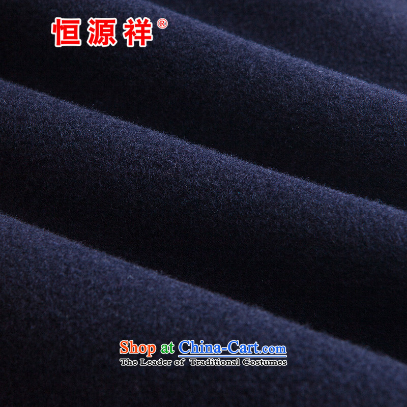 Hengyuan Cheung 100% Pure Wool double-side COAT 2015 autumn and winter Ms. new long hair? navy blue jacket , hang Yuen Cheung-shopping on the Internet has been pressed.