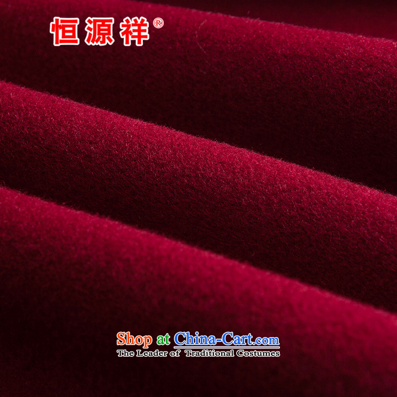 Hengyuan Cheung 100% Pure Wool double-side COAT 2015 autumn and winter new Korean president in the long, dark red jacket , so gross Hengyuan Cheung shopping on the Internet has been pressed.