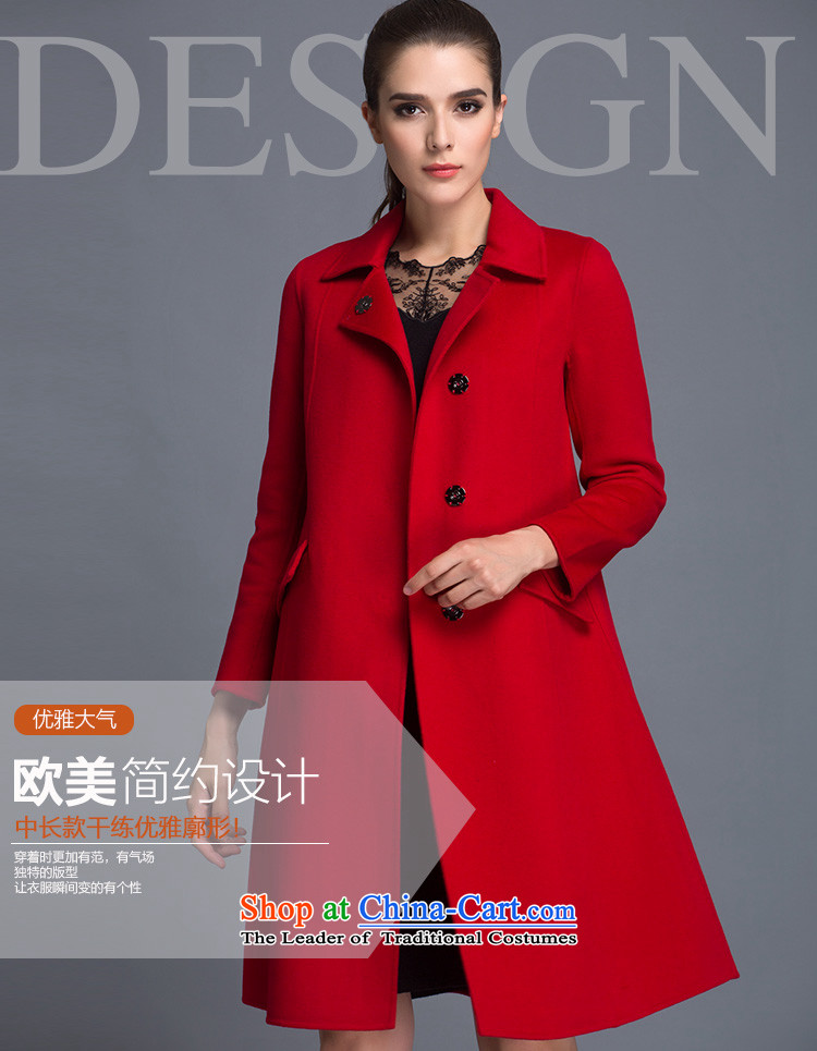 Hengyuan Cheung 100% Pure Wool double-side COAT 2015 Ms. New Version won long hair and color jacket? L picture, prices, brand platters! The elections are supplied in the national character of distribution, so action, buy now enjoy more preferential! As soon as possible.