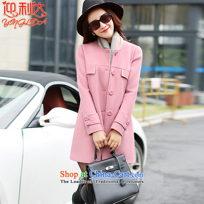Welcome to the 2015 Winter new Korean version in Sau San long hair for gross so fox jacket female leather pink , L, welcome to Merida YINGLIDA) , , , shopping on the Internet
