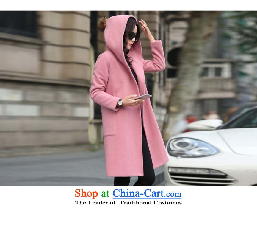 The Korean version of the thick with balls in the Fleece Jacket is long thin large graphics gross coats women 1713? pink M picture, prices, brand platters! The elections are supplied in the national character of distribution, so action, buy now enjoy more preferential! As soon as possible.