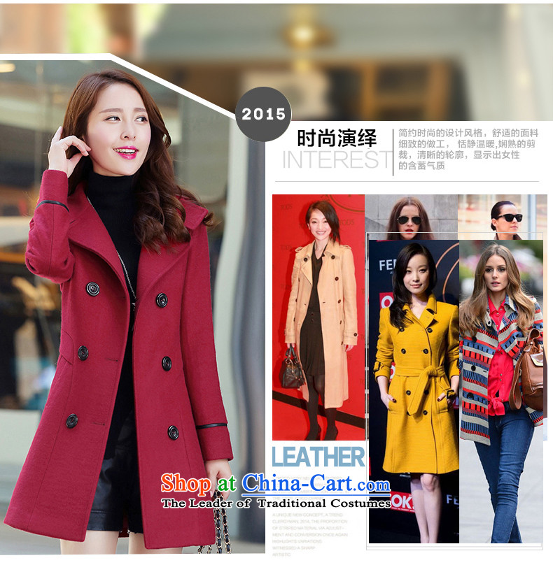 Korean autumn in Arabic of autumn and winter 2015 new Korean women in long hair? female suits for jacket for larger a wool coat female HQY6522 Yellow M picture, prices, brand platters! The elections are supplied in the national character of distribution, so action, buy now enjoy more preferential! As soon as possible.