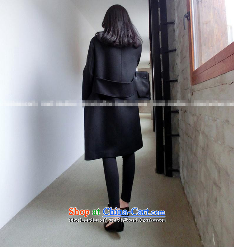 2015 Autumn and winter in large long wool coat clip cotton waffle? largest lapel black so Coat female black plus L picture, prices, brand platters! The elections are supplied in the national character of distribution, so action, buy now enjoy more preferential! As soon as possible.
