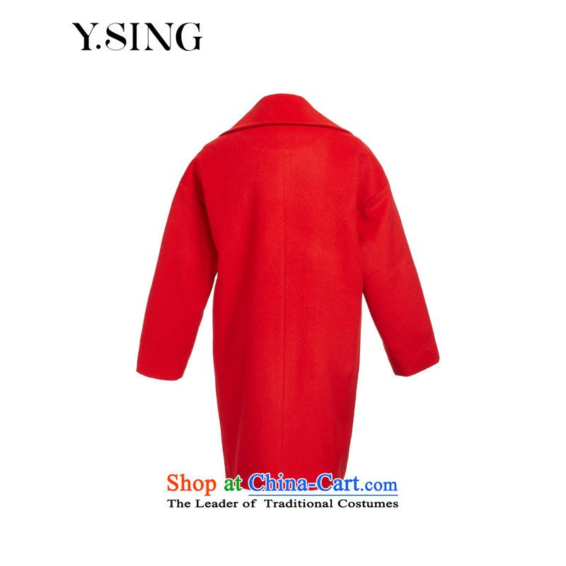 The same model 2015 Mall for winter New Europe and the auricle of the wind-minimalist wool a overcoat female red XS, Yi Heung-lai (11) shadow , , , shopping on the Internet