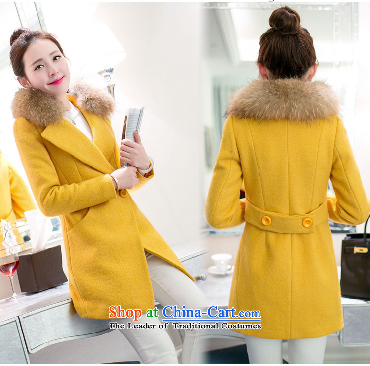 In the autumn and winter Yue New in thick long Sau San a wool coat WA navy M picture, prices, brand platters! The elections are supplied in the national character of distribution, so action, buy now enjoy more preferential! As soon as possible.