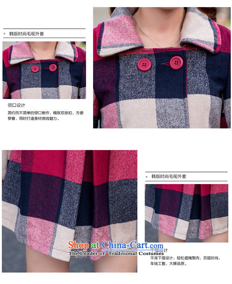 In 2015, at the autumn and winter new Korean double-checked in gross? jacket long a wool coat WA picture color L photo, prices, brand platters! The elections are supplied in the national character of distribution, so action, buy now enjoy more preferential! As soon as possible.