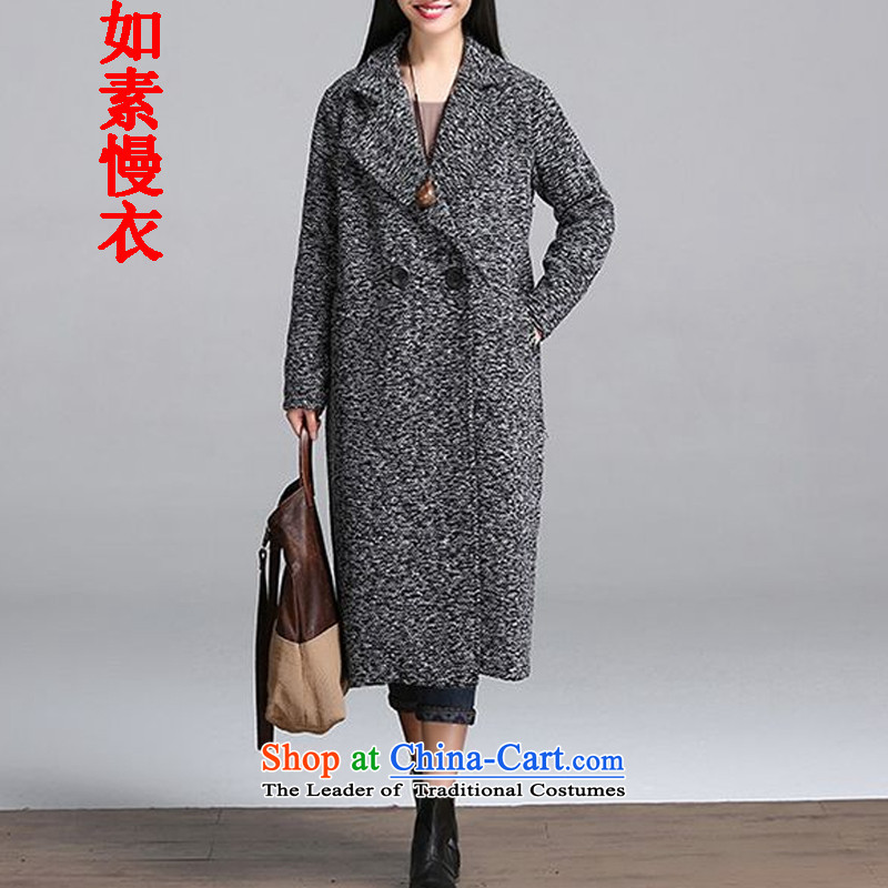 If so slow yi arts van coats, wool? long thick tweed a retro detained women large gray are Code 4661 Jacket