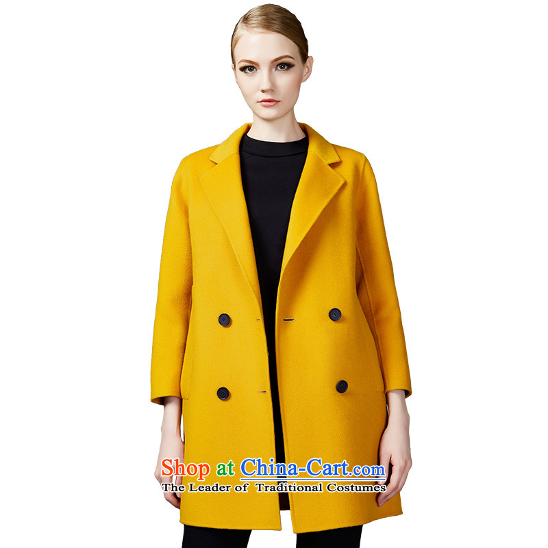 2015 winter Princess Hsichih maxchic is simple and stylish, double-suit for double-side wool coat jacket 22782? Yellow M PRINCESS (maxchic Hsichih) , , , shopping on the Internet