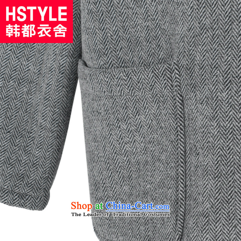 Korea has the Korean version of the Dag Hammarskjöld yi 2015 Autumn new carbon for women in the new trendy youth long long-sleeved jacket is     Gross DL4554 restaurant , L, Korea has a dark gray jacket (HSTYLE) , , , shopping on the Internet