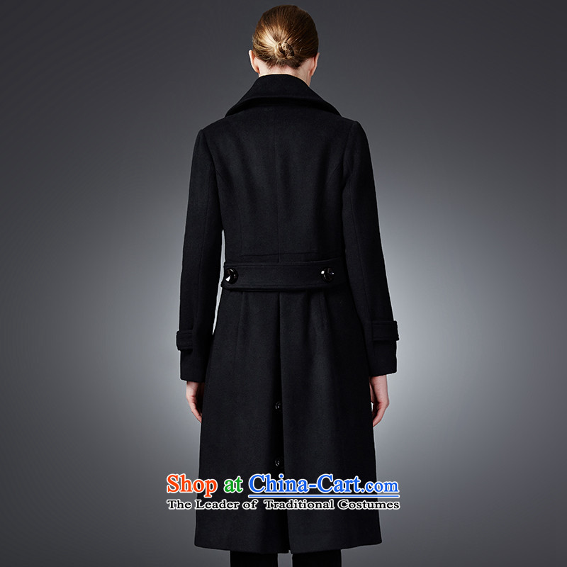2015 winter Princess Hsichih maxchic large roll collar double-Sau San long wool coat female jacket? 22,622 black , L, Princess (maxchic Hsichih shopping on the Internet has been pressed.)