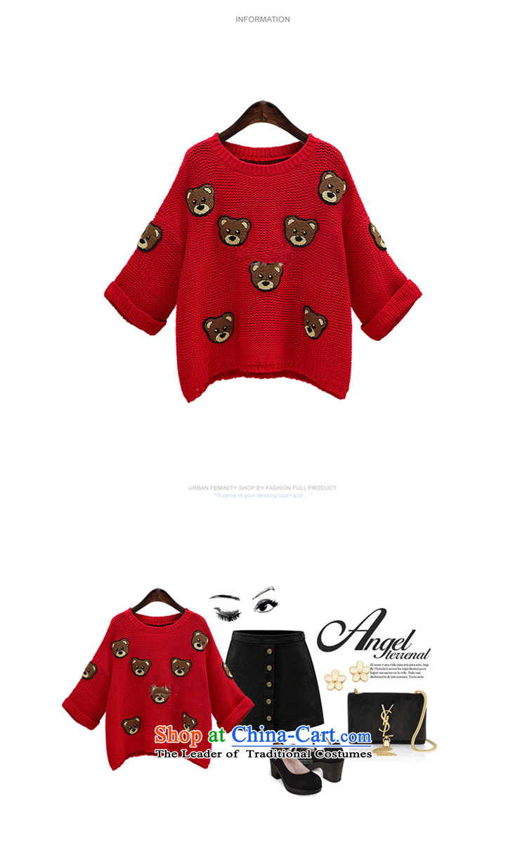 Xiang Jiang 2015 autumn and winter larger female sweater thick mm winter clothing 200 catties knitwear thick sister Kit head video forming the wear thin red code B125 5XL picture, prices, brand platters! The elections are supplied in the national character of distribution, so action, buy now enjoy more preferential! As soon as possible.