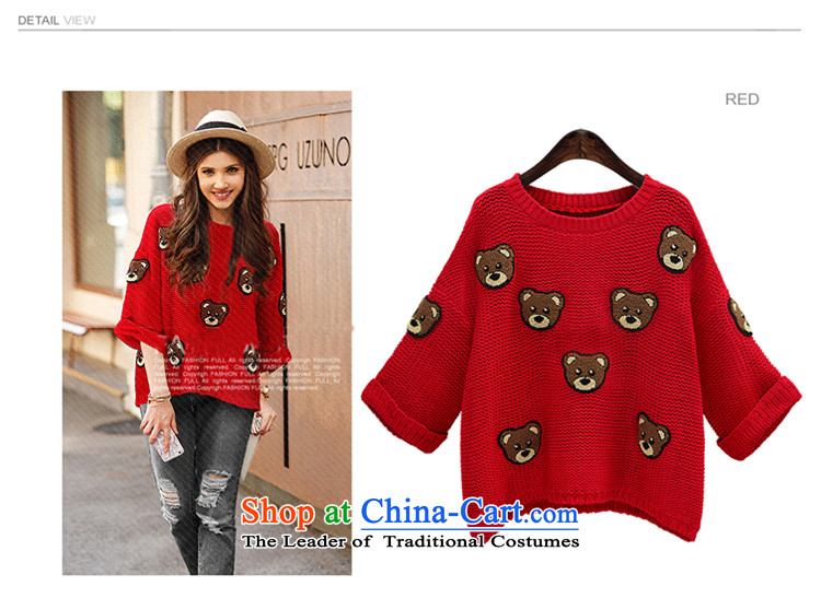 Xiang Jiang 2015 autumn and winter larger female sweater thick mm winter clothing 200 catties knitwear thick sister Kit head video forming the wear thin red code B125 5XL picture, prices, brand platters! The elections are supplied in the national character of distribution, so action, buy now enjoy more preferential! As soon as possible.