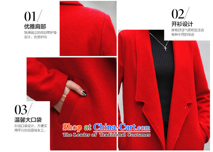 In 2015, at the autumn and winter new Korean female decorated gross? graphics are overcoats in thin long a wool coat WAA RED L picture, prices, brand platters! The elections are supplied in the national character of distribution, so action, buy now enjoy more preferential! As soon as possible.