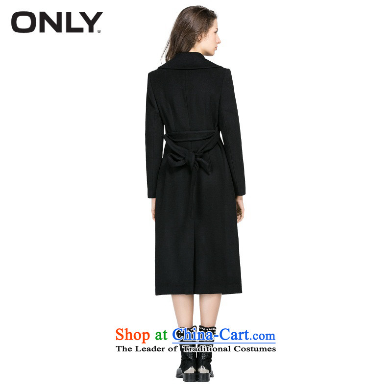 Only2016 spring new products with tether decorated wool Sau San coats female E|11616u001 gross? 010 Black (Copenhagen Declaration of /black 175/92A/XL,ONLY group) , , , shopping on the Internet