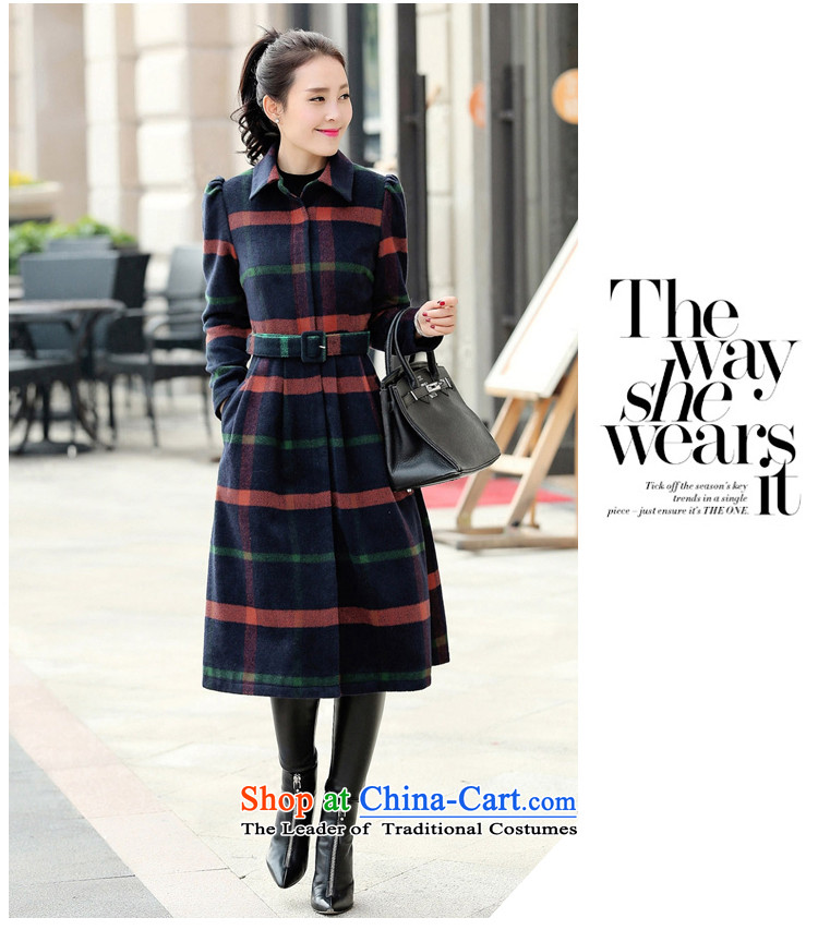 The YOYO optimization with 2015 Winter new stylish latticed gross long-sleeved jacket dresses? female V1831 gray cells M picture, prices, brand platters! The elections are supplied in the national character of distribution, so action, buy now enjoy more preferential! As soon as possible.