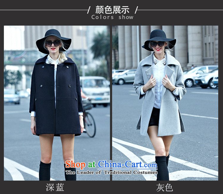 Youth Yi So 2015 autumn and winter New Women Korean jacket Sau San solid color roll collar double-coats female gray hair? L picture, prices, brand platters! The elections are supplied in the national character of distribution, so action, buy now enjoy more preferential! As soon as possible.