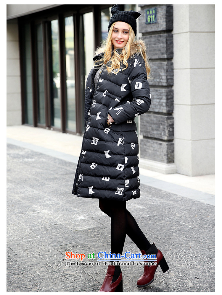 The South Island of New Europe and the 2015 wind larger female thick mm winter clothing with cap down over the medium to longer term ãþòâ female jacket, black large code 4XL Photo, prices, brand platters! The elections are supplied in the national character of distribution, so action, buy now enjoy more preferential! As soon as possible.