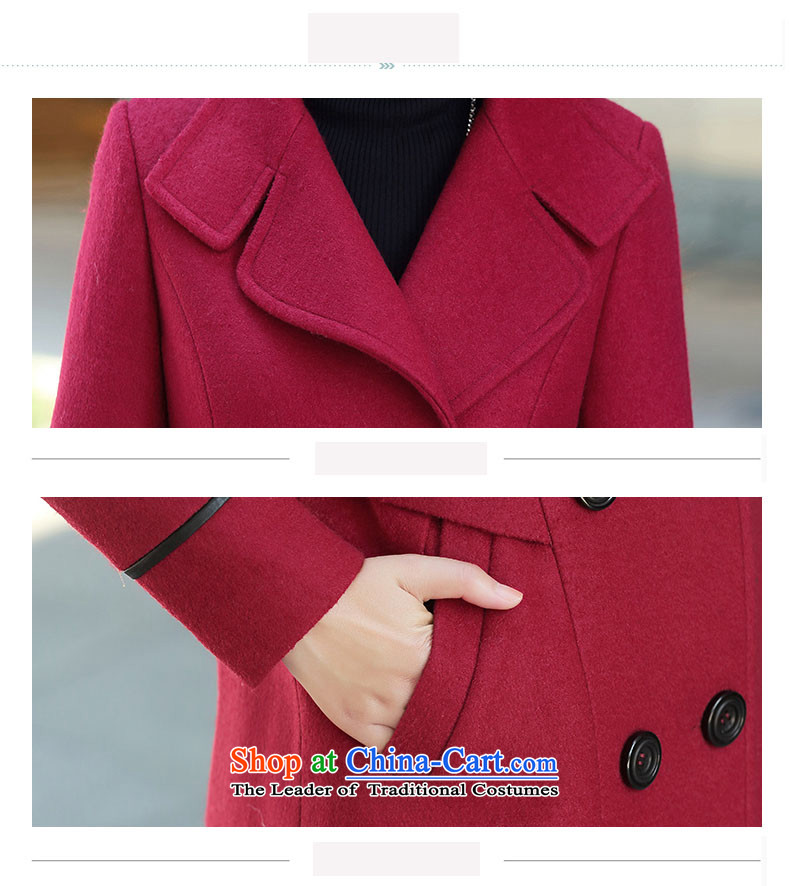  2015 Autumn and winter still does the new wind jacket girl in long coats women pure color graphics thin hair? 1582X jacket, wine red L picture, prices, brand platters! The elections are supplied in the national character of distribution, so action, buy now enjoy more preferential! As soon as possible.