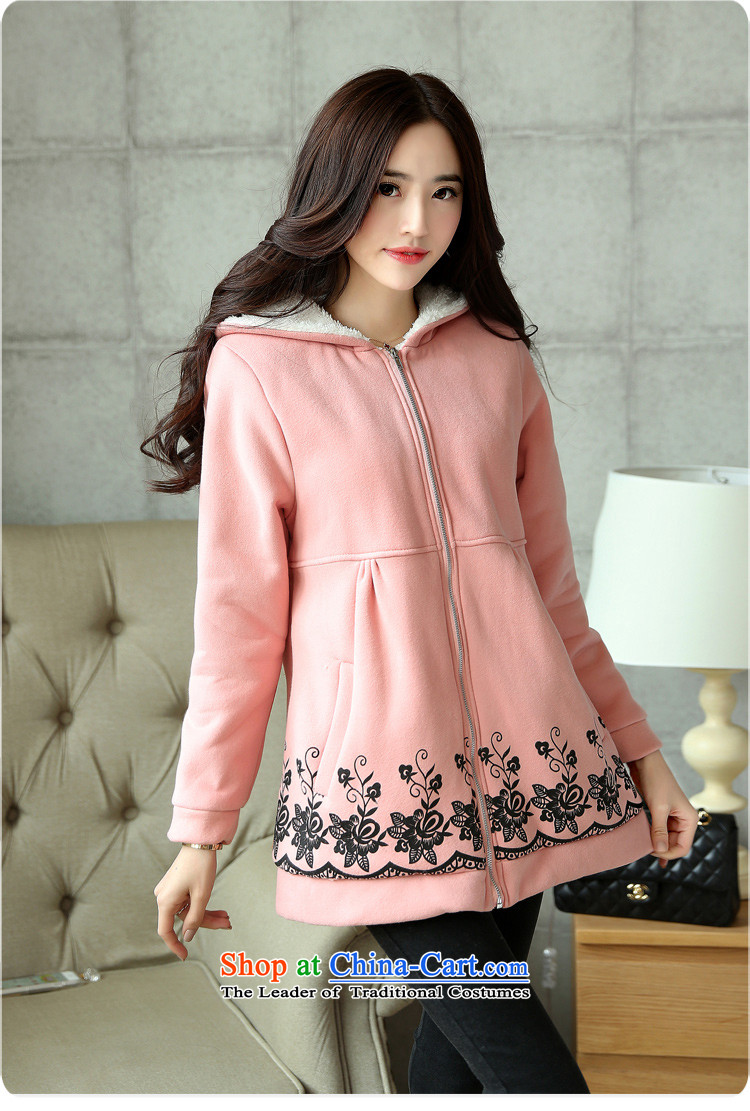 Adam Cheng Yi covered by the 2015 autumn and winter coats large new plus lint-free cotton waffle Korean pink XXXL 8816 picture, prices, brand platters! The elections are supplied in the national character of distribution, so action, buy now enjoy more preferential! As soon as possible.