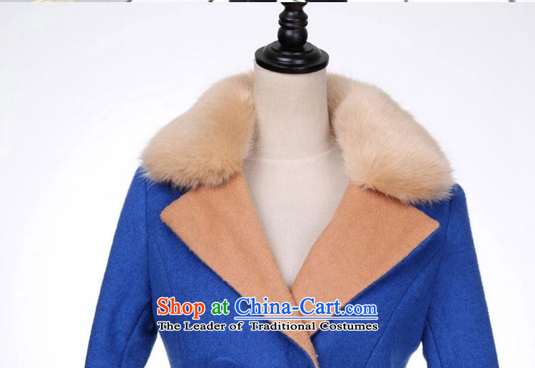 Durond, 2015 gross female autumn and winter coats? new women's gross Korean? jacket double-color spell long suit for Sau San a wool coat female RED M picture, prices, brand platters! The elections are supplied in the national character of distribution, so action, buy now enjoy more preferential! As soon as possible.