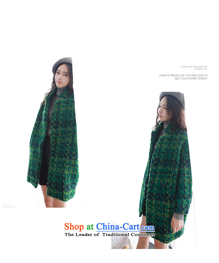 Carleen May 2015 Fall/Winter Collections new Korean female loose grating coats that long hair? jacket female red L picture, prices, brand platters! The elections are supplied in the national character of distribution, so action, buy now enjoy more preferential! As soon as possible.