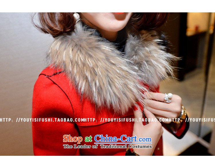 Blue summer, autumn and winter 2015 New Sau San Mao jacket female Korean? forever short of the amount so gross coats red XL Photo, prices, brand platters! The elections are supplied in the national character of distribution, so action, buy now enjoy more preferential! As soon as possible.