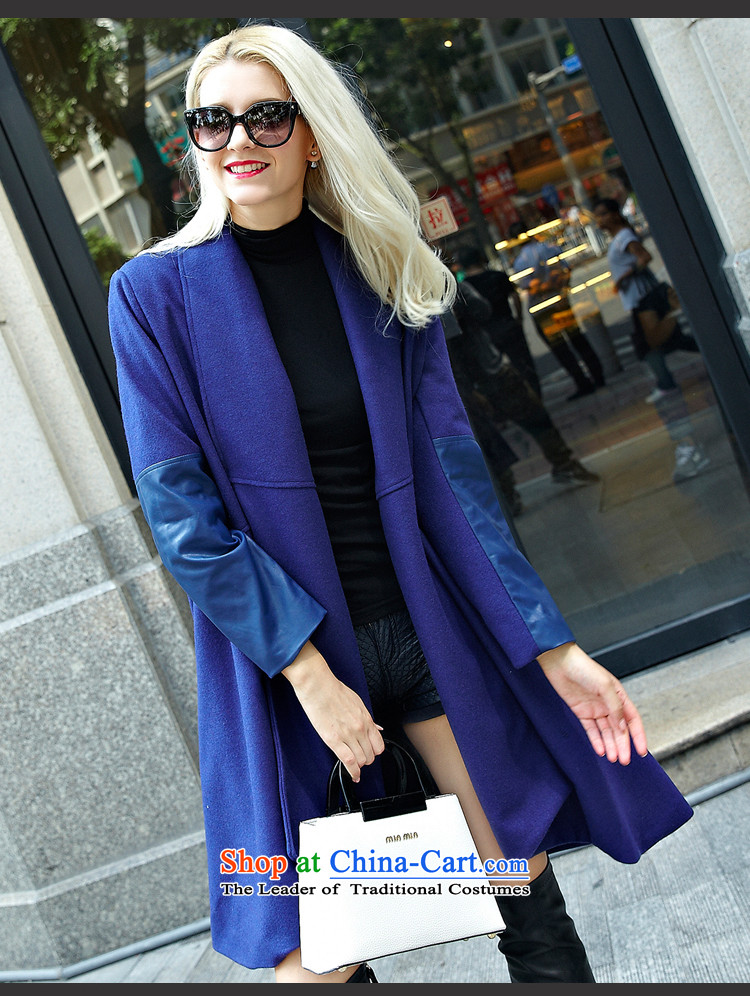 Youth Yi So 2015 autumn and winter new women's Western Wind Ms. long thin wool gross Sau San video? Wind Jacket female Blue Photo, prices, brand platters! The elections are supplied in the national character of distribution, so action, buy now enjoy more preferential! As soon as possible.
