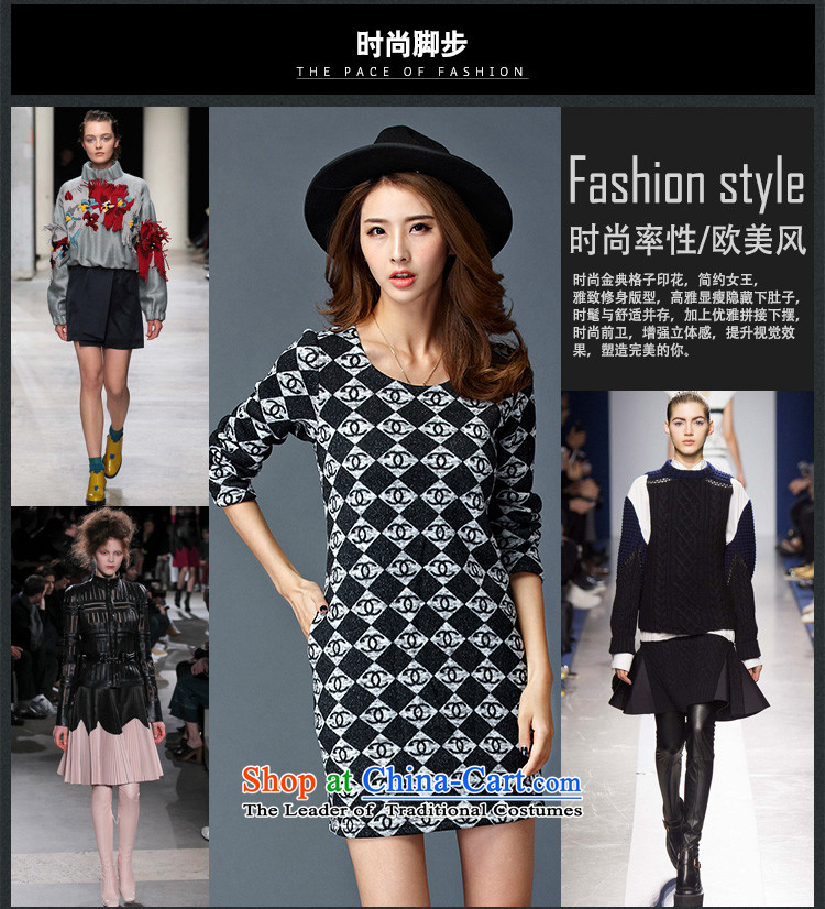 The interpolator auspicious xl women 2015 Fall/Winter Collections new thick mm video plus thin lint-free long-sleeved forming the thick latticed dresses W2086 3XL black picture, prices, brand platters! The elections are supplied in the national character of distribution, so action, buy now enjoy more preferential! As soon as possible.