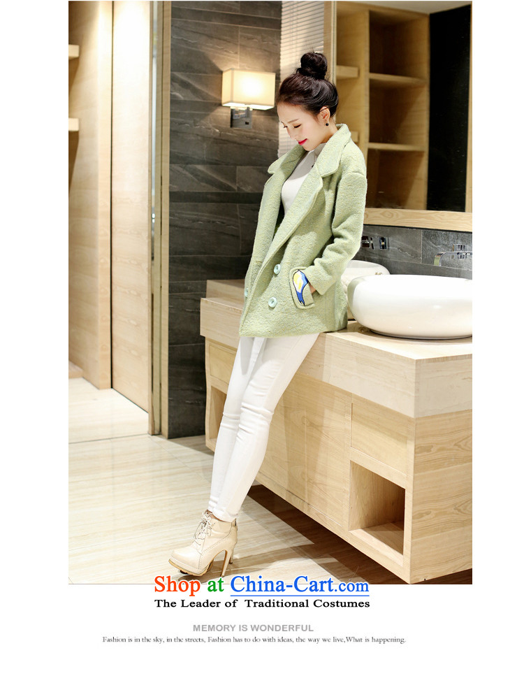 Wooden Geun-hye-thick lapel gross 300 female blue jacket? S/155(80A) picture, prices, brand platters! The elections are supplied in the national character of distribution, so action, buy now enjoy more preferential! As soon as possible.