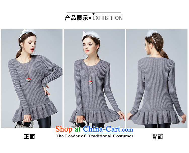 Improving access of 2015 winter clothing new products to increase women's code thick mm stylish Sau San video thin omelet before long-sleeved sweater SN2892 Gray 2XL Photo, prices, brand platters! The elections are supplied in the national character of distribution, so action, buy now enjoy more preferential! As soon as possible.