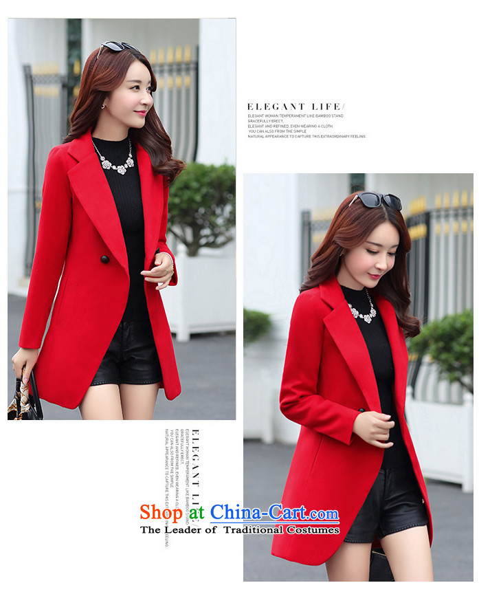 Once again we get gross coats female Korean version of a jacket Sau San video thin wine red M picture, prices, brand platters! The elections are supplied in the national character of distribution, so action, buy now enjoy more preferential! As soon as possible.