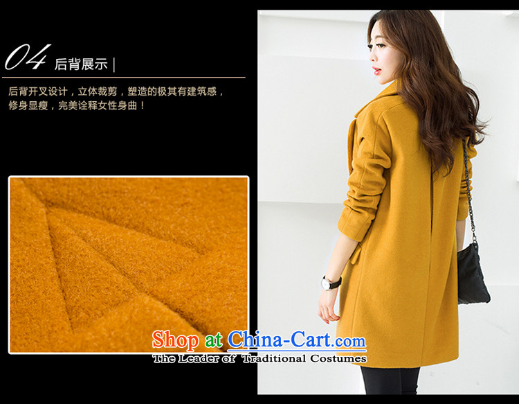 In accordance with the new 2015 Cabinet on gross? jacket for autumn and winter in Korean long a wool coat female winter clothing YSG107 Sau San Yellow M picture, prices, brand platters! The elections are supplied in the national character of distribution, so action, buy now enjoy more preferential! As soon as possible.