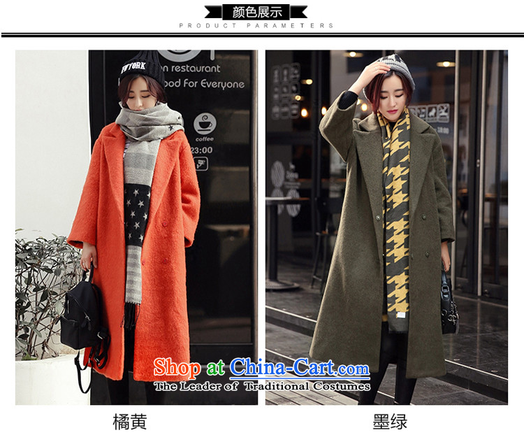 A7a2015 New Winter Sorok plaque than gross? female Korean version of the jacket long wool coat jacket female 8971? the red-orange S code picture, prices, brand platters! The elections are supplied in the national character of distribution, so action, buy now enjoy more preferential! As soon as possible.