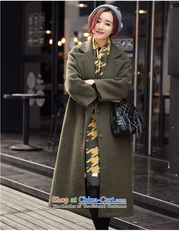 A7a2015 New Winter Sorok plaque than gross? female Korean version of the jacket long wool coat jacket female 8971? the red-orange S code picture, prices, brand platters! The elections are supplied in the national character of distribution, so action, buy now enjoy more preferential! As soon as possible.