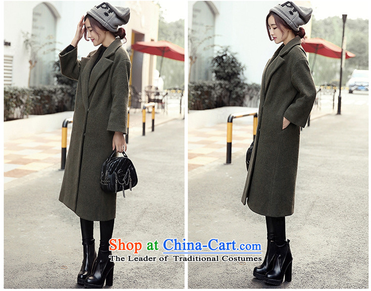 A7a2015 New Winter Sorok plaque than gross? female Korean version of the jacket long wool coat jacket female 8971? the red-orange S code picture, prices, brand platters! The elections are supplied in the national character of distribution, so action, buy now enjoy more preferential! As soon as possible.