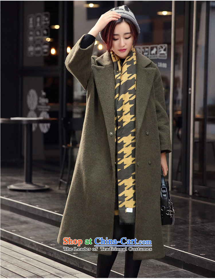 A7a2015 New Winter Sorok plaque than gross? female Korean version of the jacket long wool coat jacket female 8971? the red-orange S code picture, prices, brand platters! The elections are supplied in the national character of distribution, so action, buy now enjoy more preferential! As soon as possible.