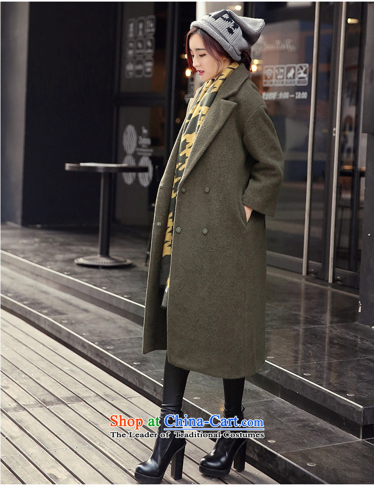 A7a2015 New Winter Sorok plaque than gross? female Korean version of the jacket long wool coat jacket female 8971? the red-orange S code picture, prices, brand platters! The elections are supplied in the national character of distribution, so action, buy now enjoy more preferential! As soon as possible.