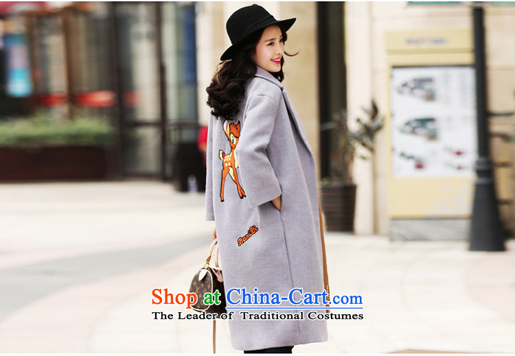 A7a2015 New Winter Sorok plaque than gross? female Korean version of the jacket long wool coat jacket female 8971? the red-orange S code picture, prices, brand platters! The elections are supplied in the national character of distribution, so action, buy now enjoy more preferential! As soon as possible.