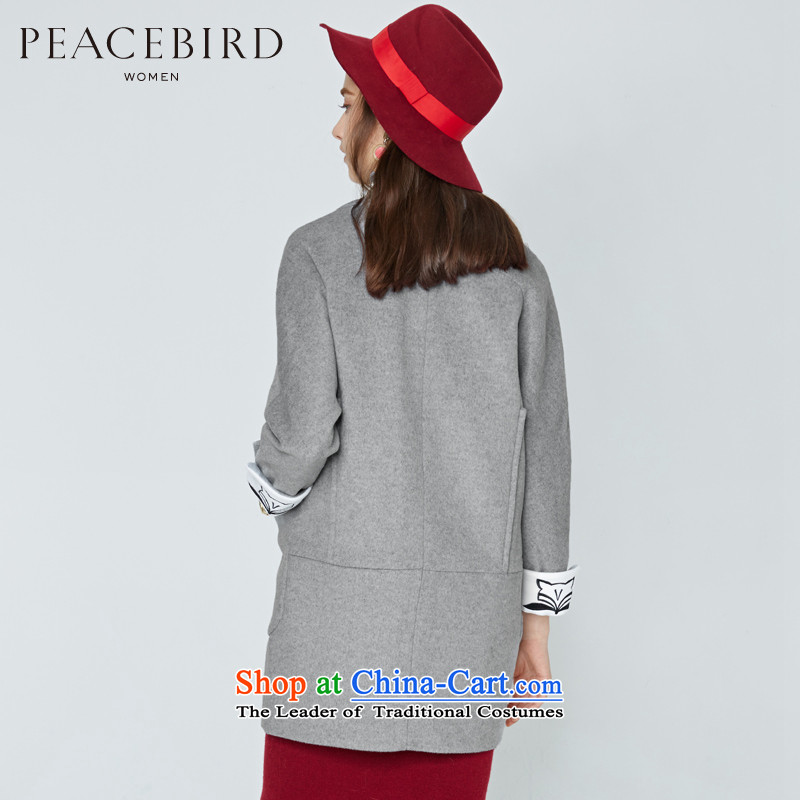 The elections on 26 November new products as women peacebird 2015 winter clothing new products even turning cuff A4AA54527 coats , gray? peacebird shopping on the Internet has been pressed.
