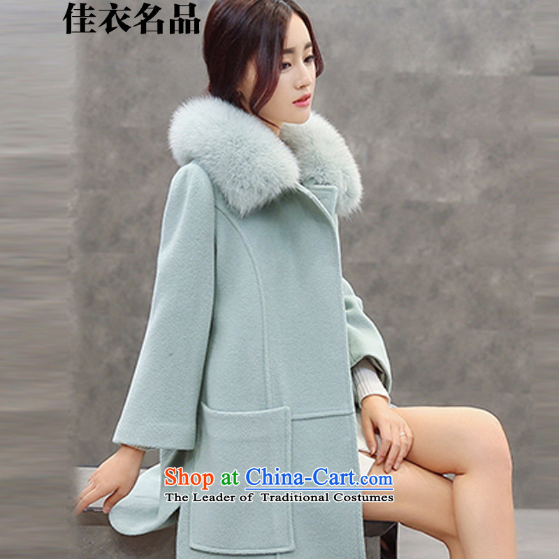 Better, Yi 2015 winter clothing new Korean girl in gross? jacket long Sau San Nagymaros gross for a wool coat W8577 light green M of Yi , , , better shopping on the Internet