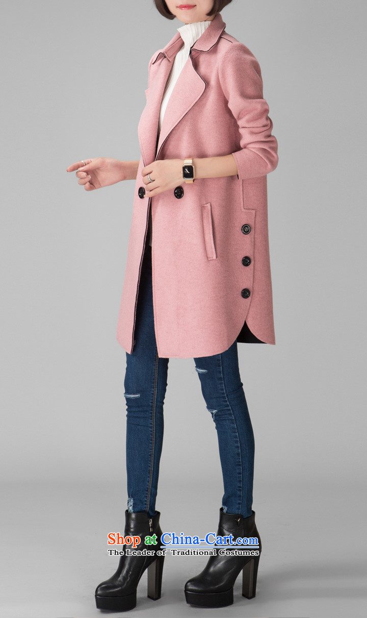 Better, Yi Girls jacket? gross long 2015 autumn and winter new Korean Sau San a wool coat double-WOMEN'S JACKET W8586 pink M picture, prices, brand platters! The elections are supplied in the national character of distribution, so action, buy now enjoy more preferential! As soon as possible.