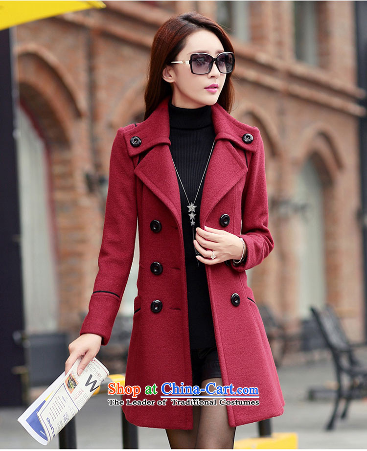 The unaffordability of human feelings about women 2015 autumn and winter coats New Sau San butted long coats of female 9600X? Navy L picture, prices, brand platters! The elections are supplied in the national character of distribution, so action, buy now enjoy more preferential! As soon as possible.