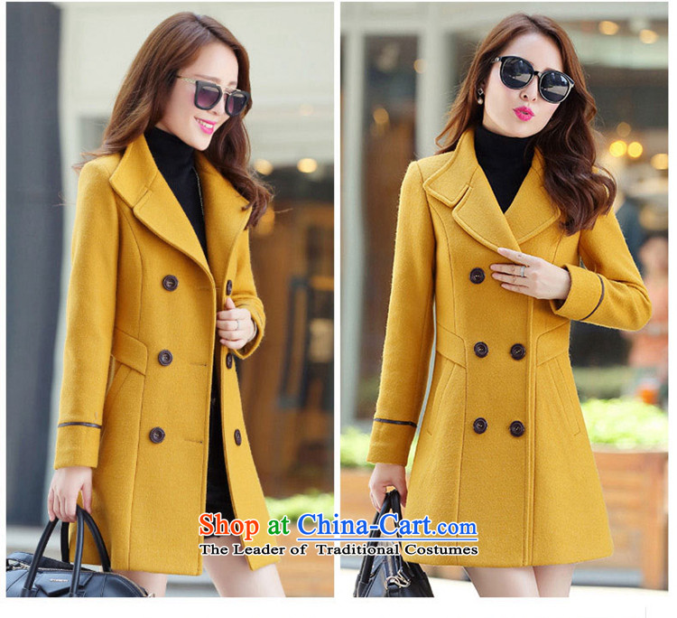 Welcome to the 2015 Winter new Korean version in Sau San long large double-a wool coat female Yellow XL Photo, prices, brand platters! The elections are supplied in the national character of distribution, so action, buy now enjoy more preferential! As soon as possible.